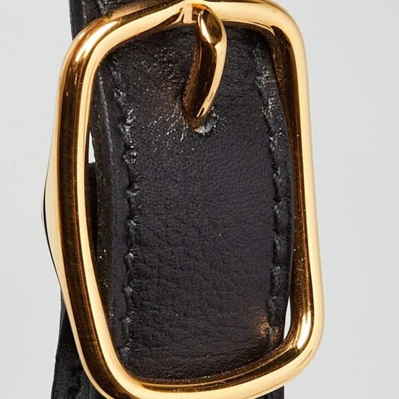 Hermes Black Evercolor Leather Gold Plated Trim Duo 24 Bag - Picture 4 of 12